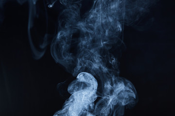 smoke on black background