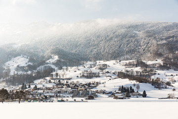Fototapeta na wymiar Swiss Alps near Davos, Switzerland