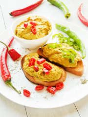 Bruschetta with pate