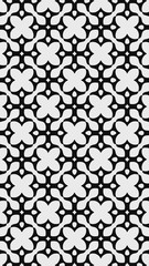 Ornate geometric pattern and two-tone abstract background