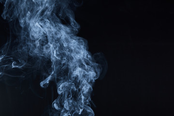 smoke on black background
