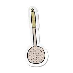 sticker of a cartoon kitchen utensil