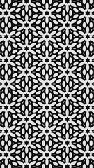 Ornate geometric pattern and two-tone abstract background