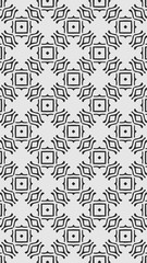 Ornate geometric pattern and two-tone abstract background