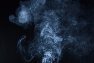 smoke on black background