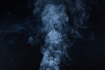 smoke on black background