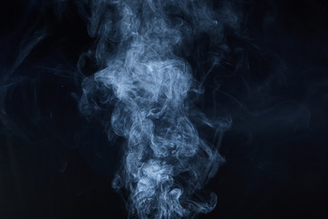 smoke on black background