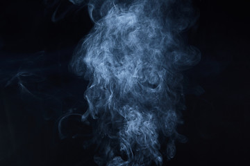 smoke on black background