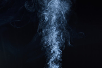 smoke on black background