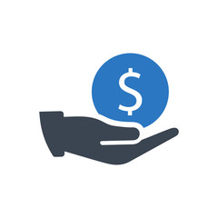 Donation giving icon