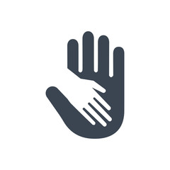 Holding hand icon