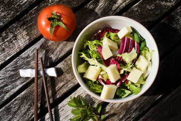 Salad with Cheese