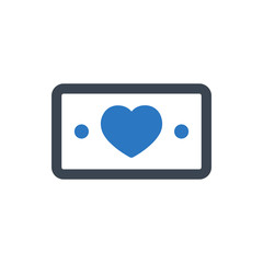 Charity money icon