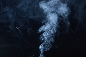 smoke on black background