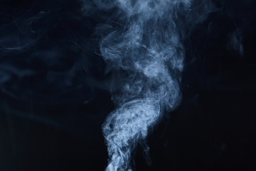 smoke on black background