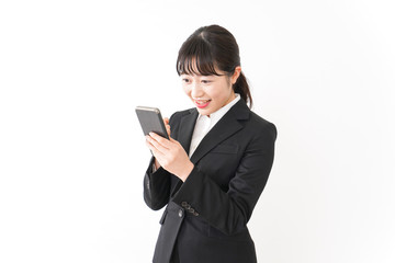 内定・合格を喜ぶ就活生