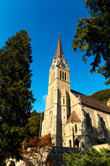 St. Florin Cathedral Vaduz, Liechtenstein