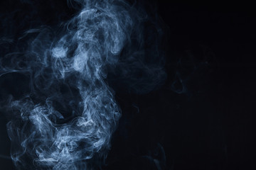 smoke on black background