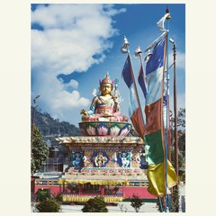 Statue of Guru Padmasambhava in Kalimpong India