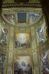 Roma, Italy - February 05, 2019 : View of the apse of Saint Andrew Basilica, called Sant Andrea...