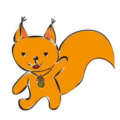 simple character, squirrel