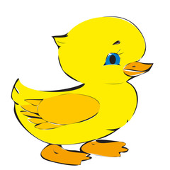 simple duckling character
