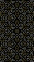 Ornate geometric pattern and abstract colored background