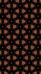 Ornate geometric pattern and abstract colored background