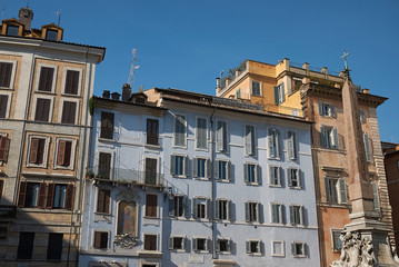 Fototapeta na wymiar Roma, Italy - February 09, 2019 : View of PIazza della Rotonda