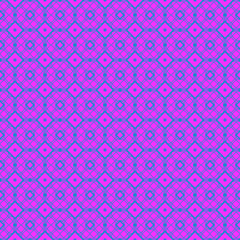 Vector Illustration. Pattern With Geometric Ornament, Decorative Border. Design For Print Fabric. Purple blue color