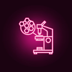 products anti cancer icon. Elements of Cancer day in neon style icons. Simple icon for websites, web design, mobile app, info graphics