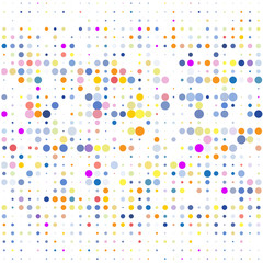 Colored bubbles on white background   