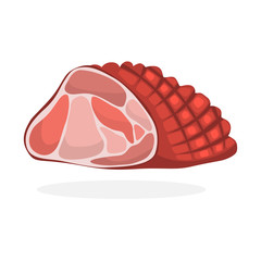 Piece of meat. Beef or pork. Fresh