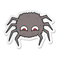 sticker of a cartoon spider