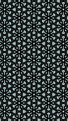 Ornate geometric pattern and abstract colored background