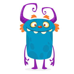 Halloween cartoon monster character. Illustration isolated