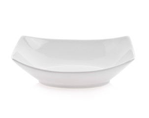 white bowl isolated on white background