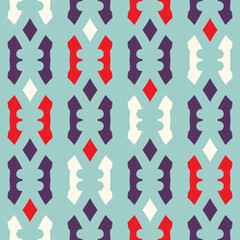Seamless pattern with alternate geometric elements.