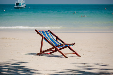 Lounger on the beach in Thailand