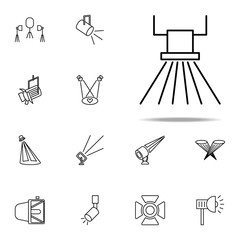 ceiling spotlight icon. Spotlight icons universal set for web and mobile