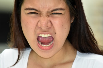 Angry Young Asian Female