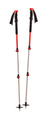 Pair of trekking poles for winter ski-tours and summer hiking. Sport equipment isolated on white