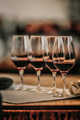 Red Wine Glass on The Table