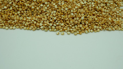 Natural White Quinoa is health food. High fiber and protein,vitamins,Gluten-Free and Very High in Antioxidants.