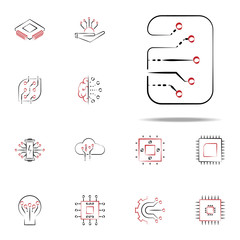abstract electronics icon. Electronics icons universal set for web and mobile