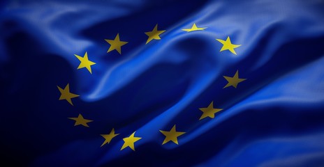 Official flag of the European Union.