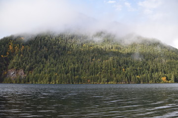 Washington, U.S.A. October 19, 2017. Olympic National Park. Lake Crescent.