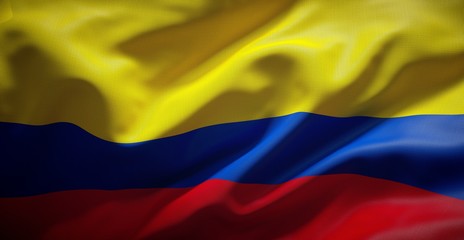 Fototapeta premium Bandera Colombiana. (Colombia)