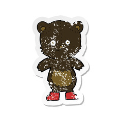 retro distressed sticker of a cartoon flaming sausage