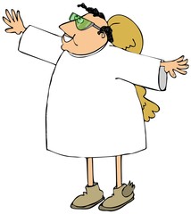 Angel ready for takeoff